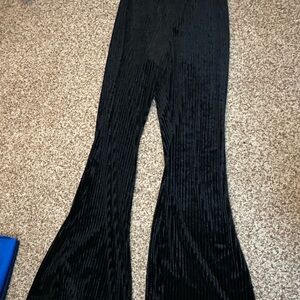 Kids Black Flared Bottoms